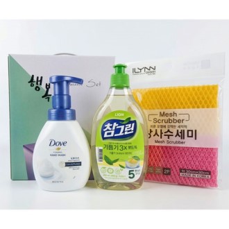 행복 기획세트-5호(핸드워시+주방세제+수세미)