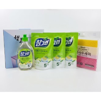 참그린녹차4종+수세미(2p)