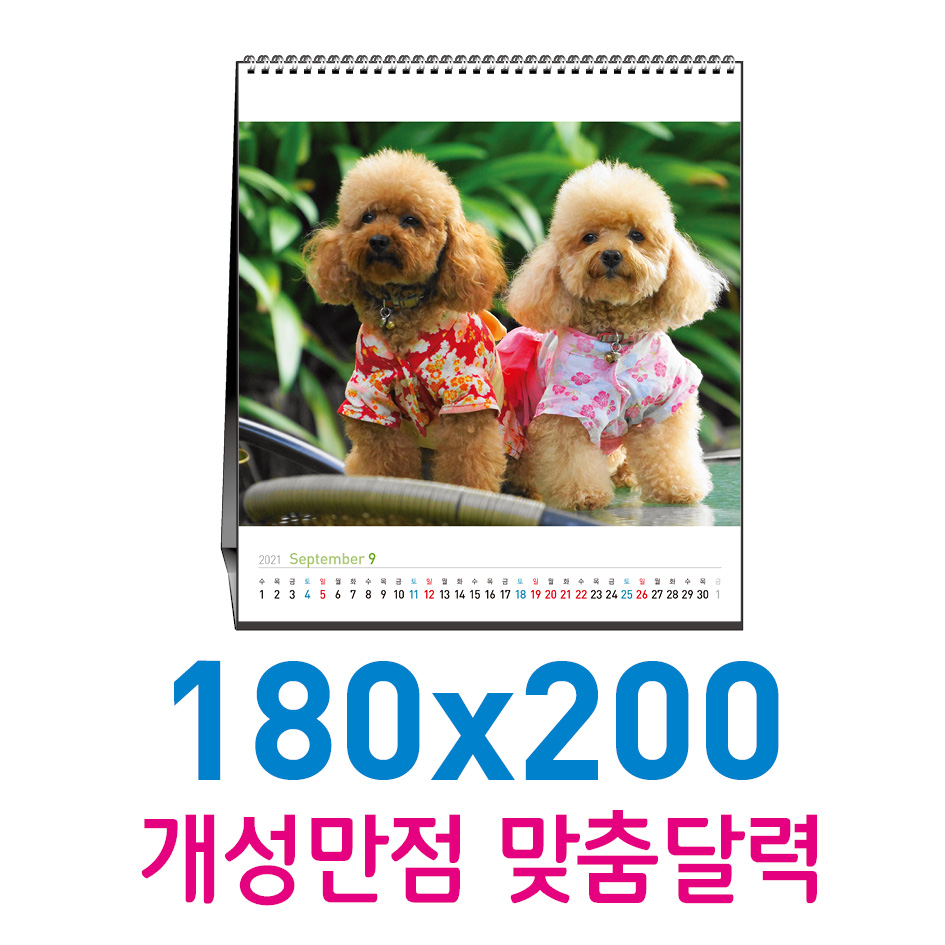탁상 카렌다 180x200 (주문 제작형)