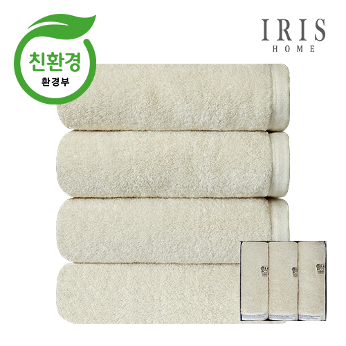 아이리스홈 국내생산 친환경 에어코튼 세면타올 3매